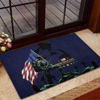 Memorial Day Veteran Remember and Honor Rubber Doormat