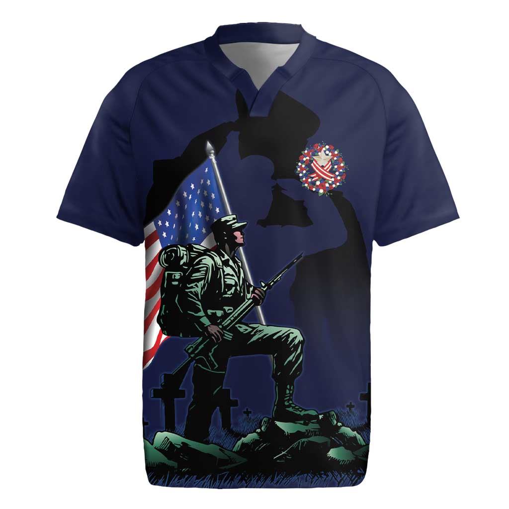 Memorial Day Veteran Remember and Honor Rugby Jersey