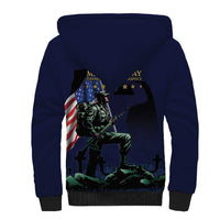 Memorial Day Veteran Remember and Honor Sherpa Hoodie