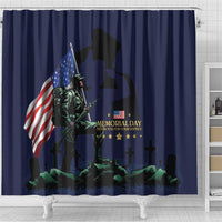 Memorial Day Veteran Remember and Honor Shower Curtain
