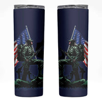 Memorial Day Veteran Remember and Honor Skinny Tumbler