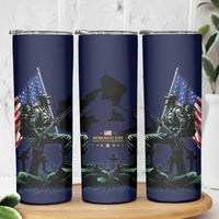 Memorial Day Veteran Remember and Honor Skinny Tumbler