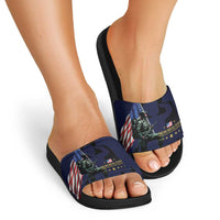Memorial Day Veteran Remember and Honor Slide Sandals
