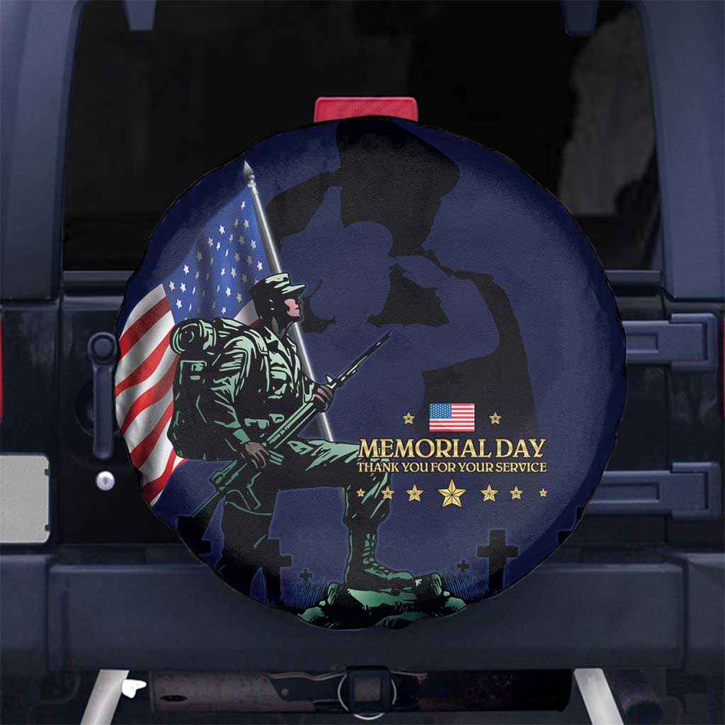 Memorial Day Veteran Remember and Honor Spare Tire Cover