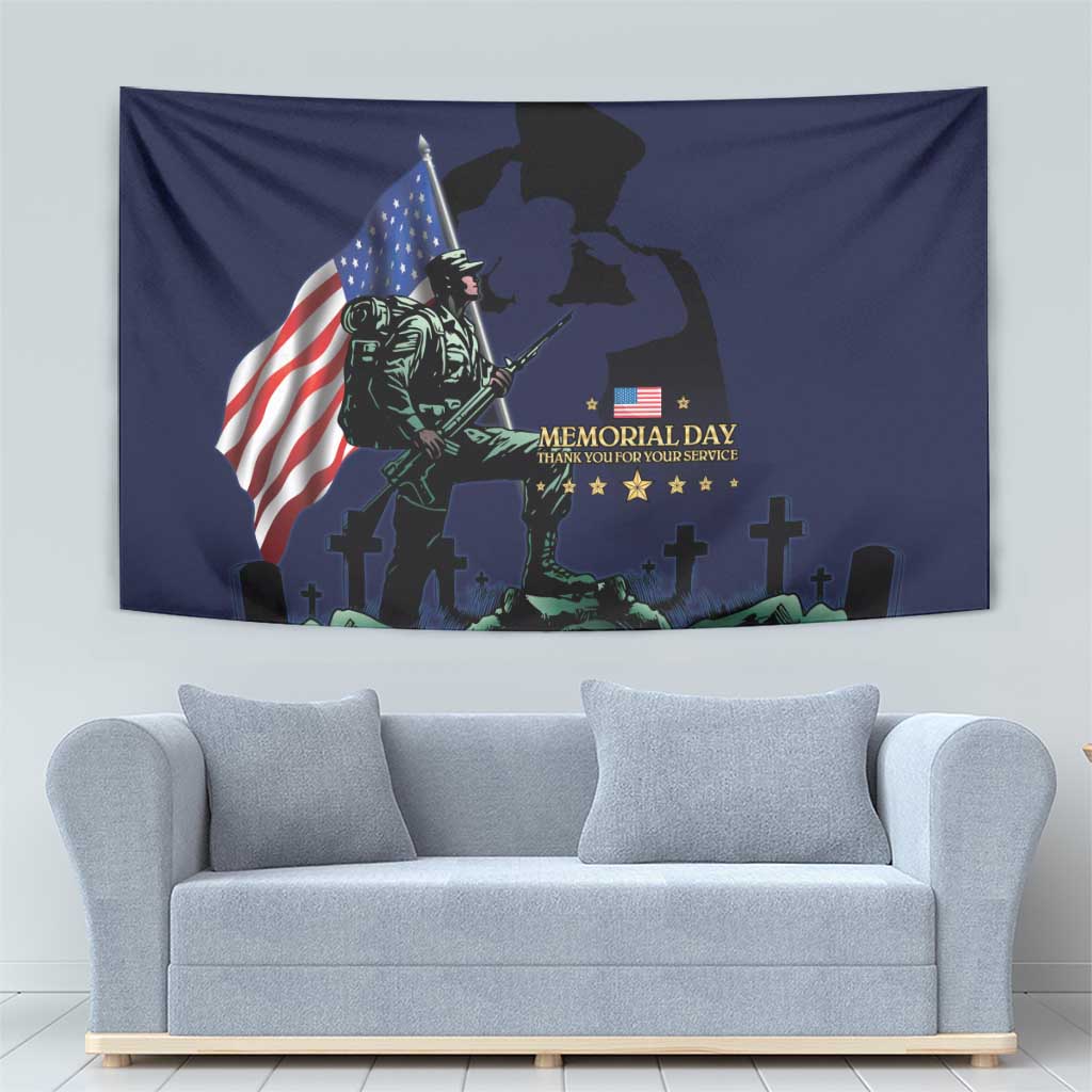 Memorial Day Veteran Remember and Honor Tapestry