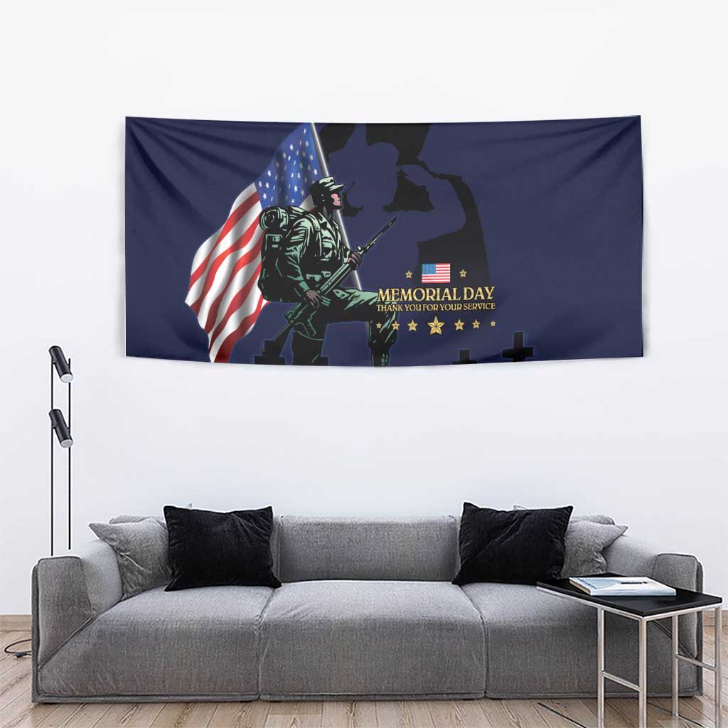 Memorial Day Veteran Remember and Honor Tapestry