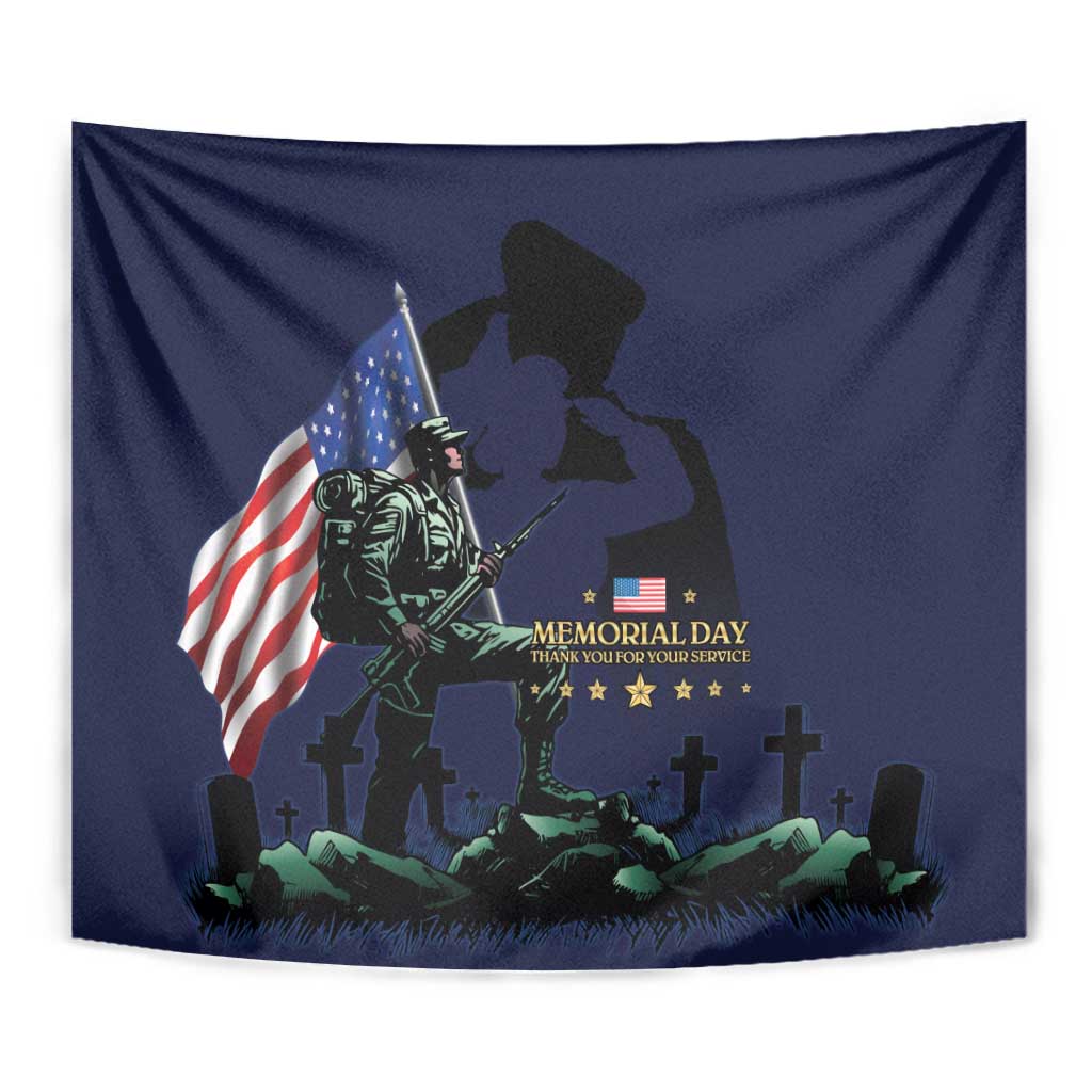 Memorial Day Veteran Remember and Honor Tapestry