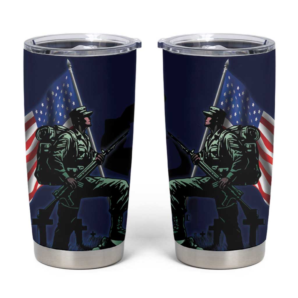 Memorial Day Veteran Remember and Honor Tumbler Cup