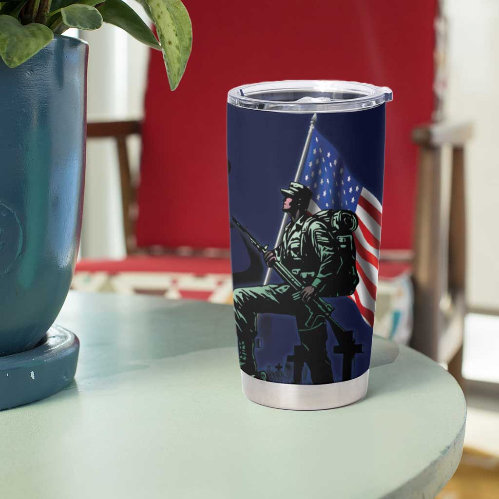 Memorial Day Veteran Remember and Honor Tumbler Cup
