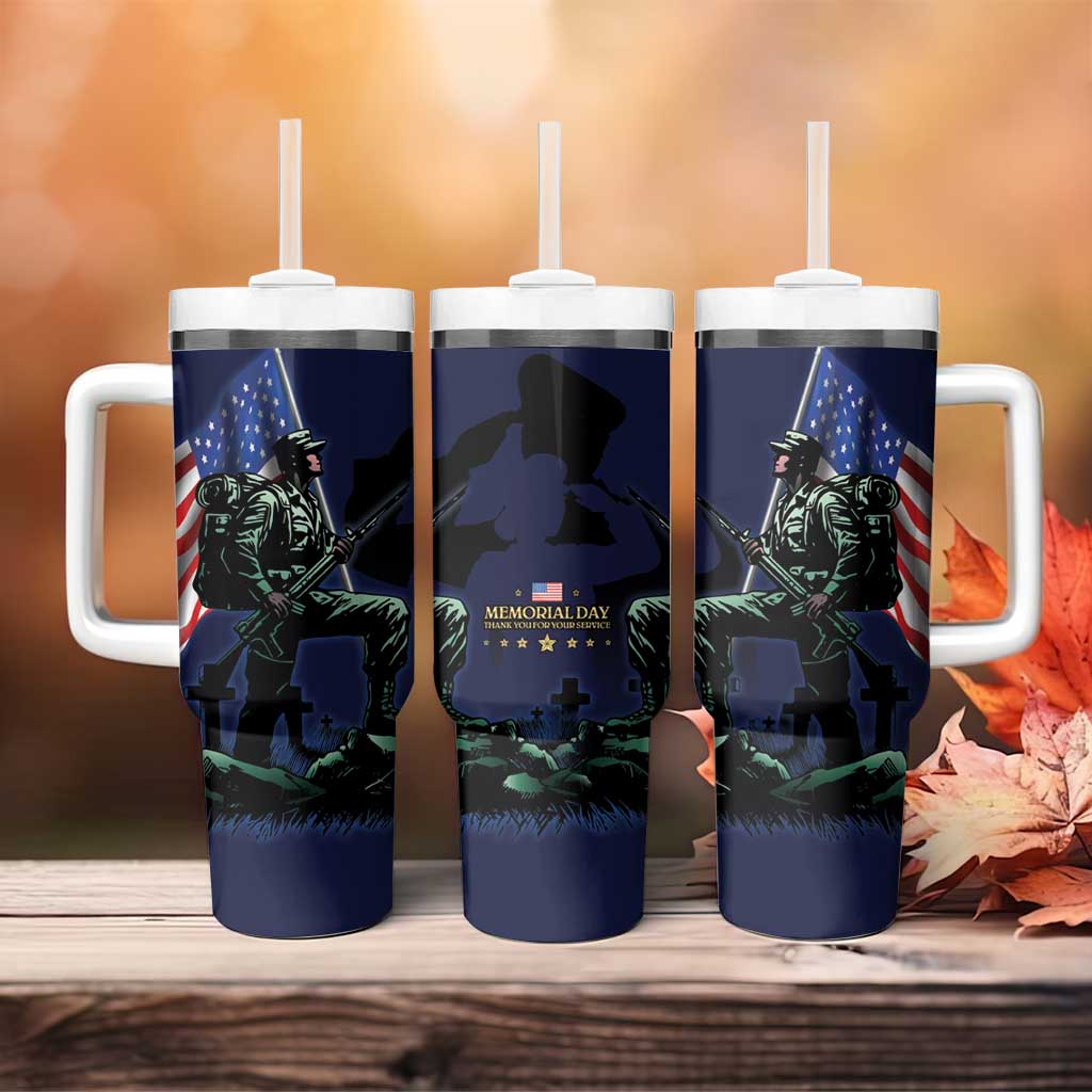 Memorial Day Veteran Remember and Honor Tumbler With Handle