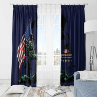 Memorial Day Veteran Remember and Honor Window Curtain