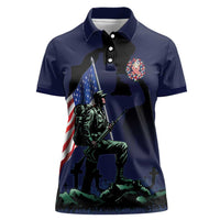 Memorial Day Veteran Remember and Honor Women Polo Shirt