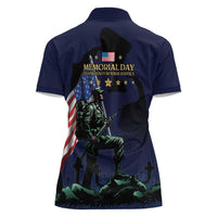 Memorial Day Veteran Remember and Honor Women Polo Shirt