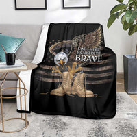 US Memorial Day Blanket Land Of The Free Patriotic American Flag Vintage