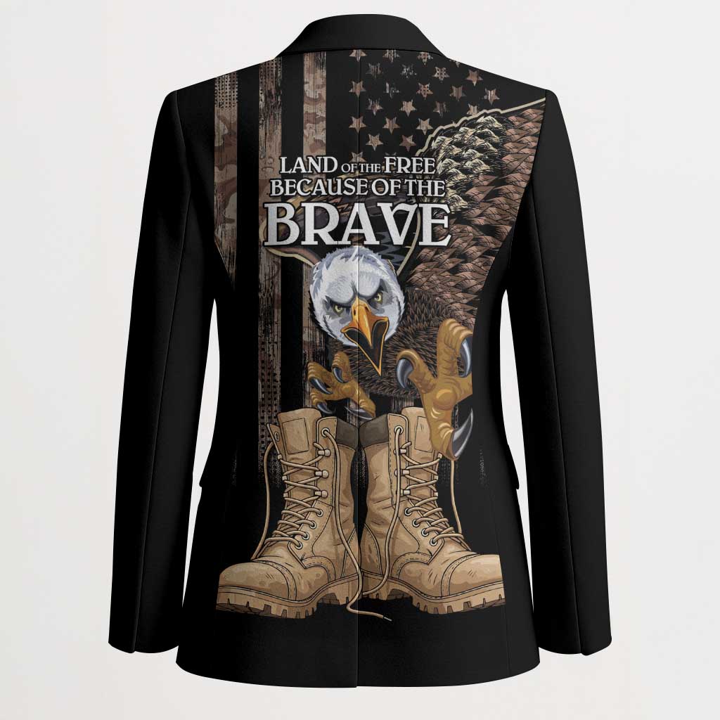US Memorial Day Blazer Land Of The Free Patriotic American Flag Vintage