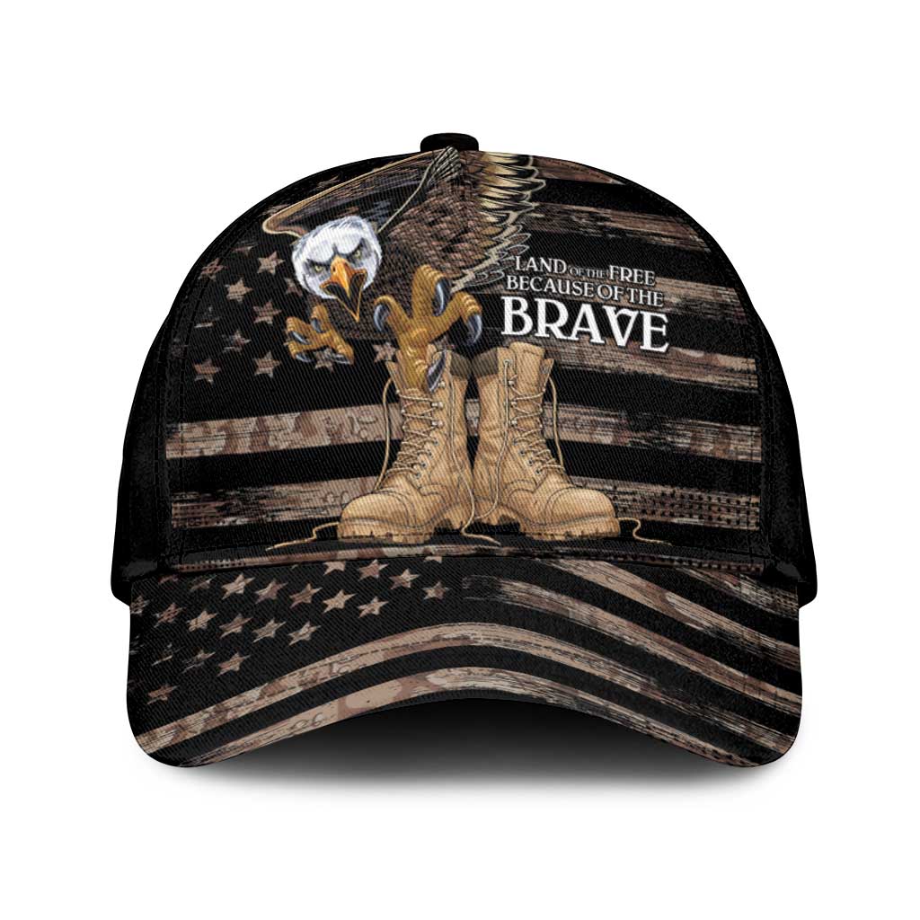 US Memorial Day Classic Cap Land Of The Free Patriotic American Flag Vintage