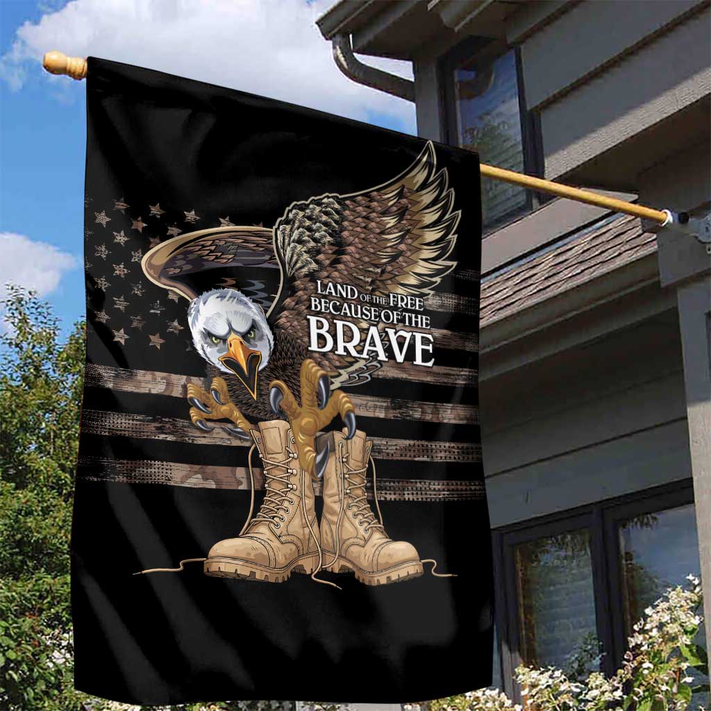 US Memorial Day Garden Flag Land Of The Free Patriotic American Flag Vintage