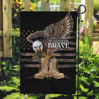 US Memorial Day Garden Flag Land Of The Free Patriotic American Flag Vintage