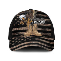 US Memorial Day Mesh Trucker Cap Land Of The Free Patriotic American Flag Vintage