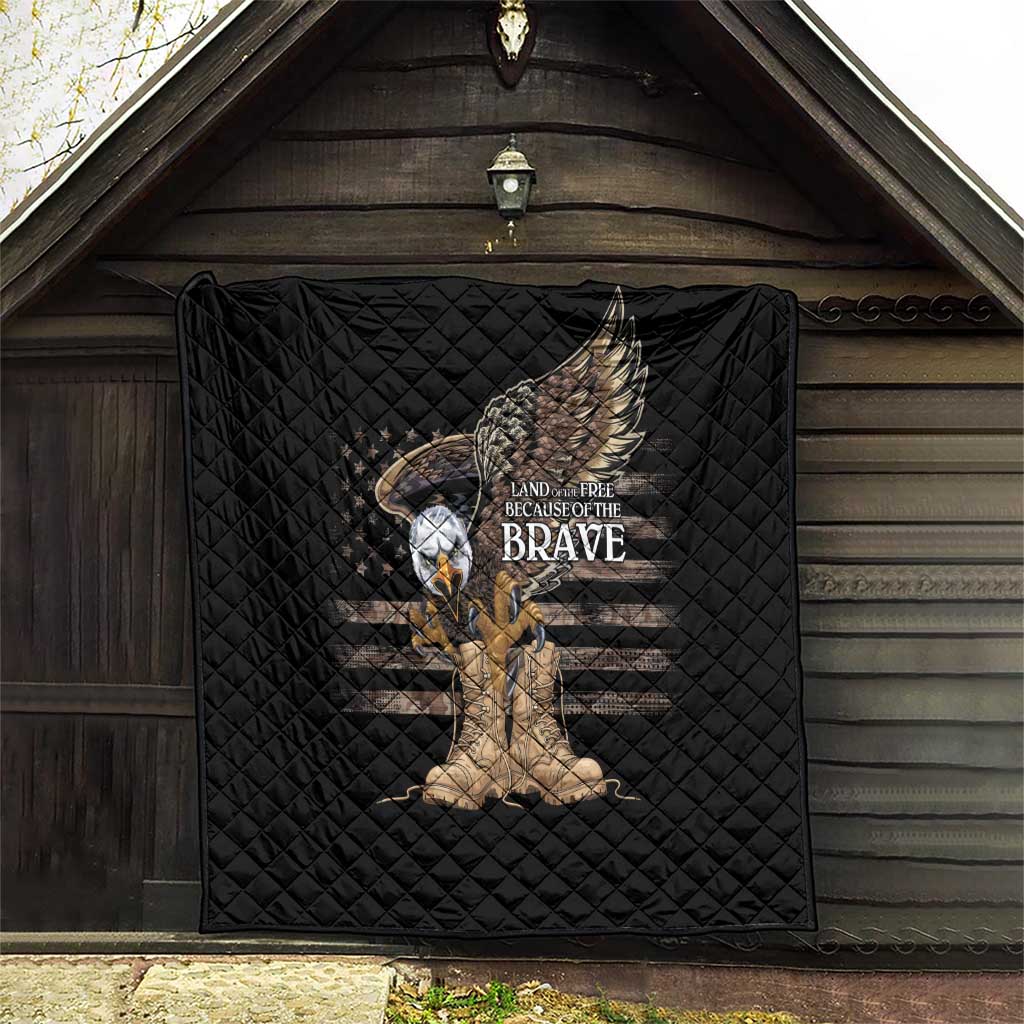 US Memorial Day Quilt Land Of The Free Patriotic American Flag Vintage