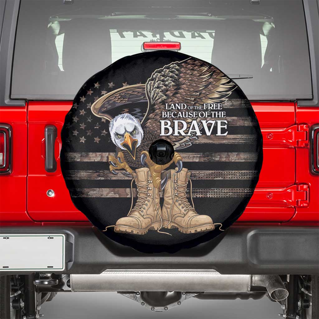 US Memorial Day Spare Tire Cover Land Of The Free Patriotic American Flag Vintage