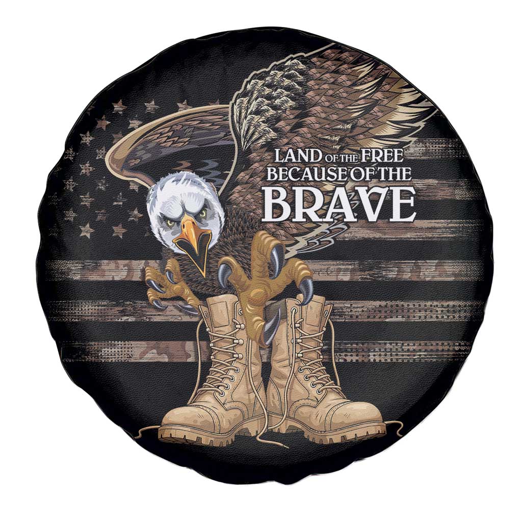US Memorial Day Spare Tire Cover Land Of The Free Patriotic American Flag Vintage
