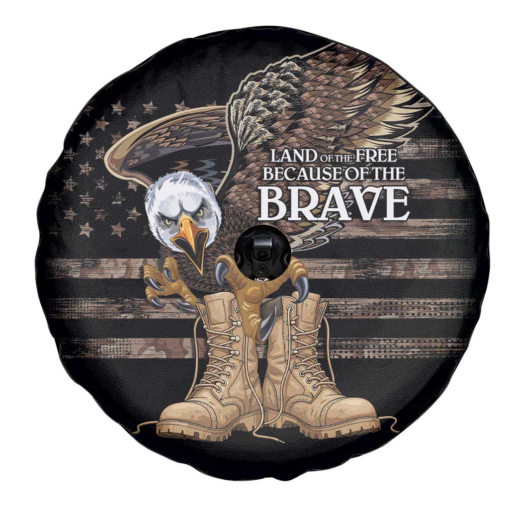 US Memorial Day Spare Tire Cover Land Of The Free Patriotic American Flag Vintage