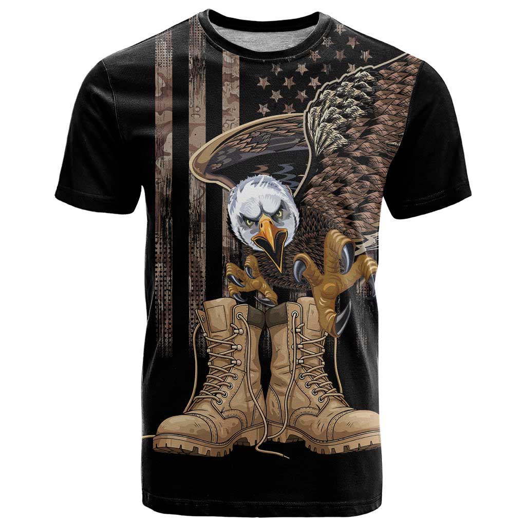 US Memorial Day T Shirt Land Of The Free Patriotic American Flag Vintage