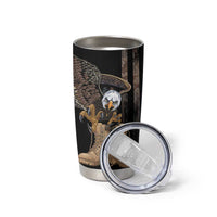 US Memorial Day Tumbler Cup Land Of The Free Patriotic American Flag Vintage