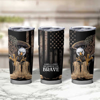 US Memorial Day Tumbler Cup Land Of The Free Patriotic American Flag Vintage