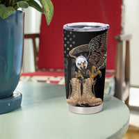 US Memorial Day Tumbler Cup Land Of The Free Patriotic American Flag Vintage