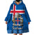 Iceland Wearable Blanket Hoodie Icelandic Coat Of Arms and Flag - Wonder Print Shop