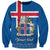 Personalised Iceland Sweatshirt Icelandic Coat Of Arms and Flag - Wonder Print Shop