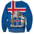 Personalised Iceland Sweatshirt Icelandic Coat Of Arms and Flag - Wonder Print Shop