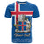 Personalised Iceland T Shirt Icelandic Coat Of Arms and Flag - Wonder Print Shop
