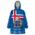 Personalised Iceland Wearable Blanket Hoodie Icelandic Coat Of Arms and Flag - Wonder Print Shop