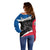 Icelandic Horse Off Shoulder Sweater Icelandic Coat of Arm - Black - Wonder Print Shop