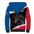 Icelandic Horse Sherpa Hoodie Icelandic Coat of Arm - Black - Wonder Print Shop