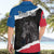 Personalised Icelandic Horse Hawaiian Shirt Icelandic Coat of Arm - Black - Wonder Print Shop