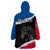 Personalised Icelandic Horse Wearable Blanket Hoodie Icelandic Coat of Arm - Black - Wonder Print Shop