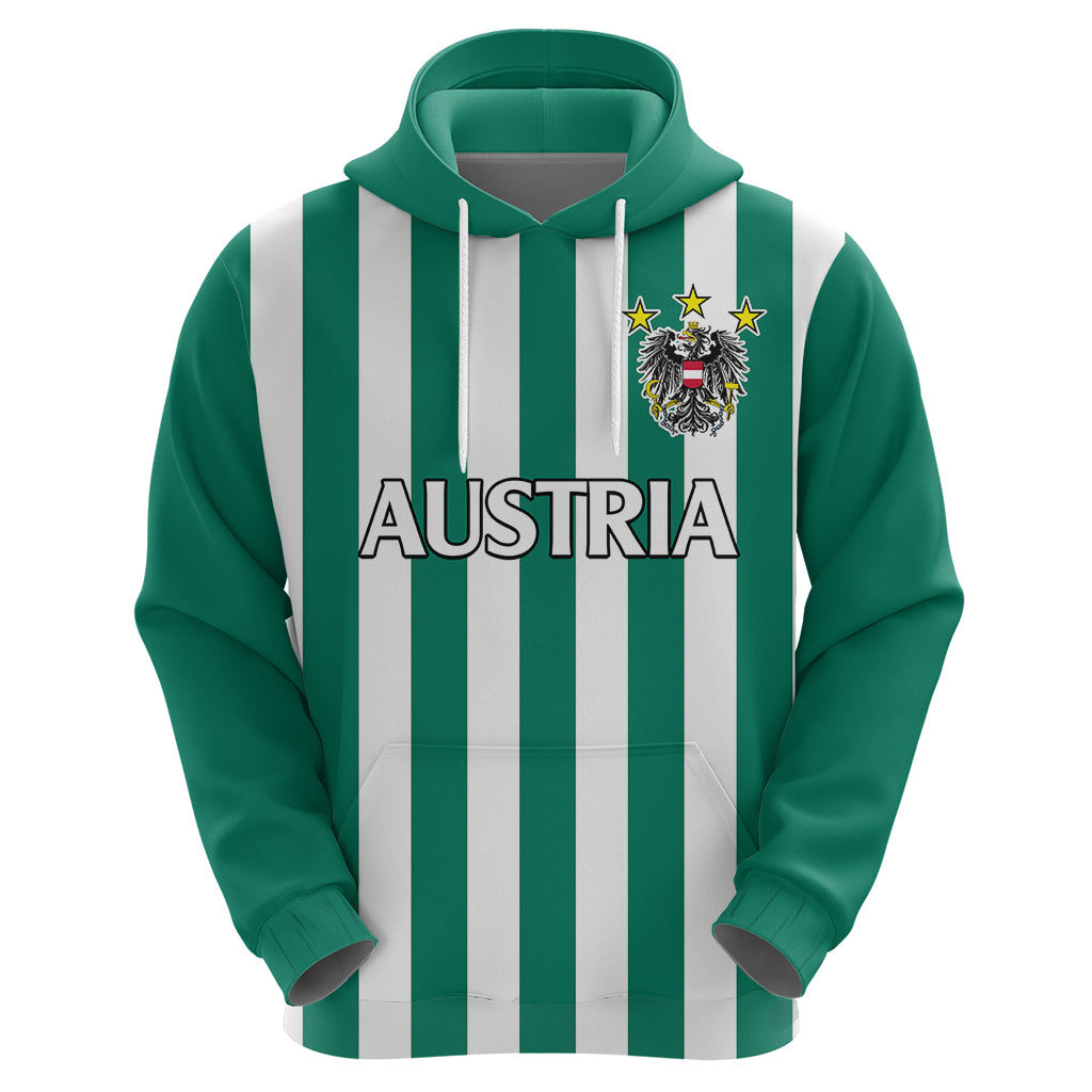 Austria Hoodie Austrian Coat Of Arms Minimalist Green Style No1 - Wonder Print Shop