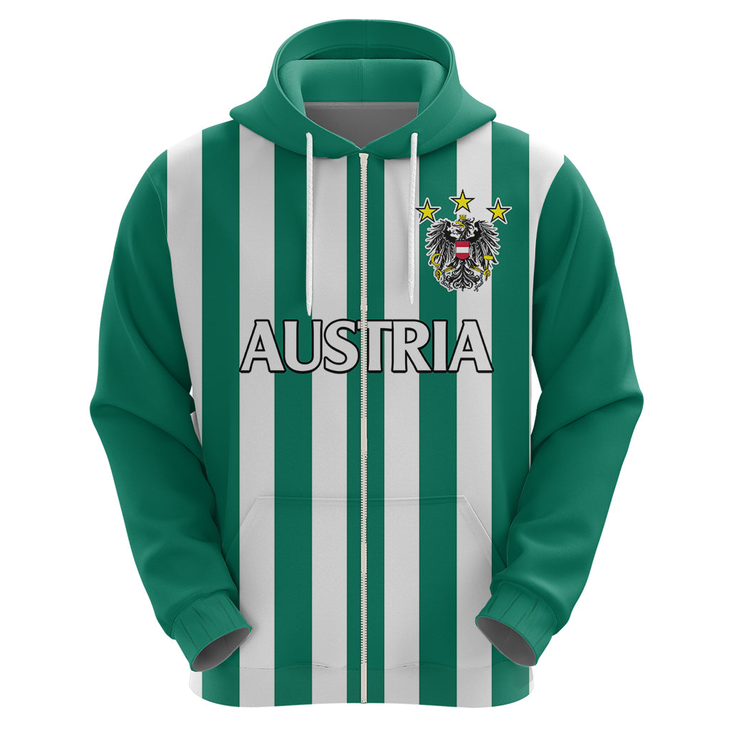Austria Hoodie Austrian Coat Of Arms Minimalist Green Style No1 - Wonder Print Shop