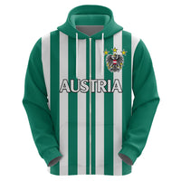 Austria Hoodie Austrian Coat Of Arms Minimalist Green Style No1 - Wonder Print Shop