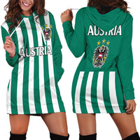 Austria Hoodie Dress Austrian Coat Of Arms Minimalist Green Style No1 - Wonder Print Shop