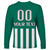 (Custom Text And Number) Austria Long Sleeve Shirt Austrian Coat Of Arms Minimalist Green Style No1 - Wonder Print Shop