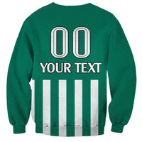 (Custom Text And Number) Austria Sweatshirt Austrian Coat Of Arms Minimalist Green Style No1 - Wonder Print Shop