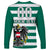 (Custom Text And Number) Austria Long Sleeve Shirt Austrian Coat Of Arms Minimalist Green Style No2 - Wonder Print Shop