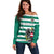 (Custom Text And Number) Austria Off Shoulder Sweater Austrian Coat Of Arms Minimalist Green Style No2 - Wonder Print Shop