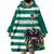 (Custom Text And Number) Austria Wearable Blanket Hoodie Austrian Coat Of Arms Minimalist Green Style No2 - Wonder Print Shop
