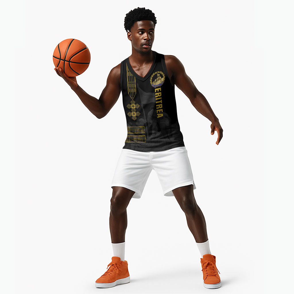 Eritrea Martyrs Day June 20 Basketball Jersey Never Forgotten Proud Eritrean Heritage Black Version